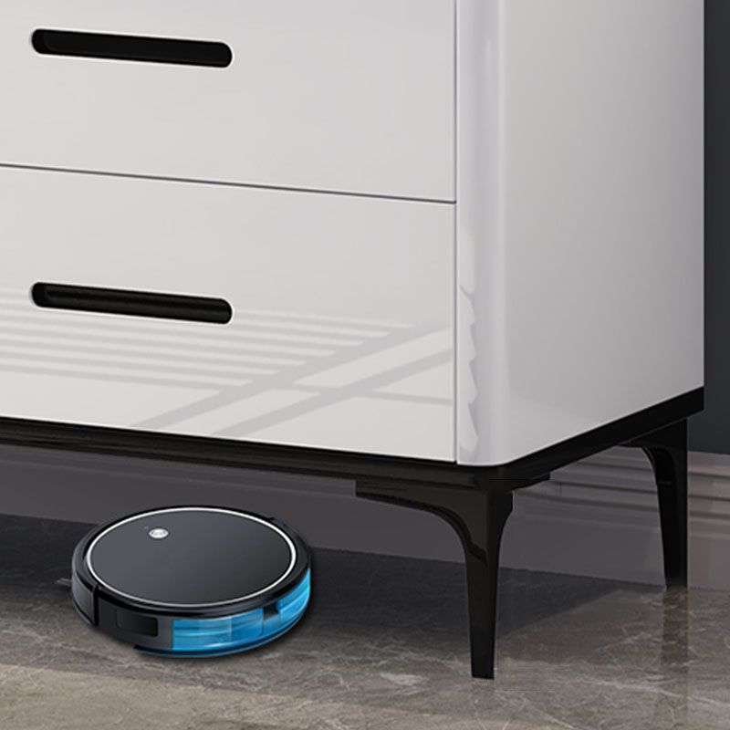 Contemporary Storage Chest Bedroom Stone Chest with Black Legs