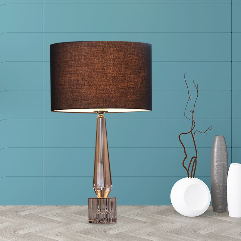 1 lampe de table de nuit ombragée de tête