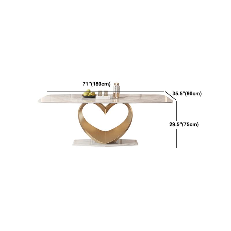 1/2/4/5/7/9 Pieces Rectangle Dining Set Luxurious Sintered Stone Top Dining Table Set