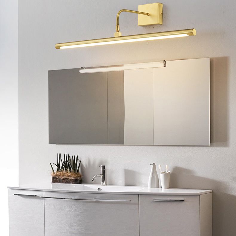 MODERNO MODIALE LUMI LINEAR LINEA LUCI DI VANITÀ DI VAITÀ IDEE LIMINE DELLA parete di rame per il bagno