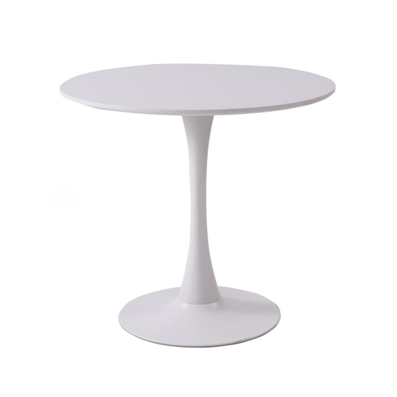 Metal Contemporary Round Dining Table Tulip Base Table for Dining Room and Kitchen