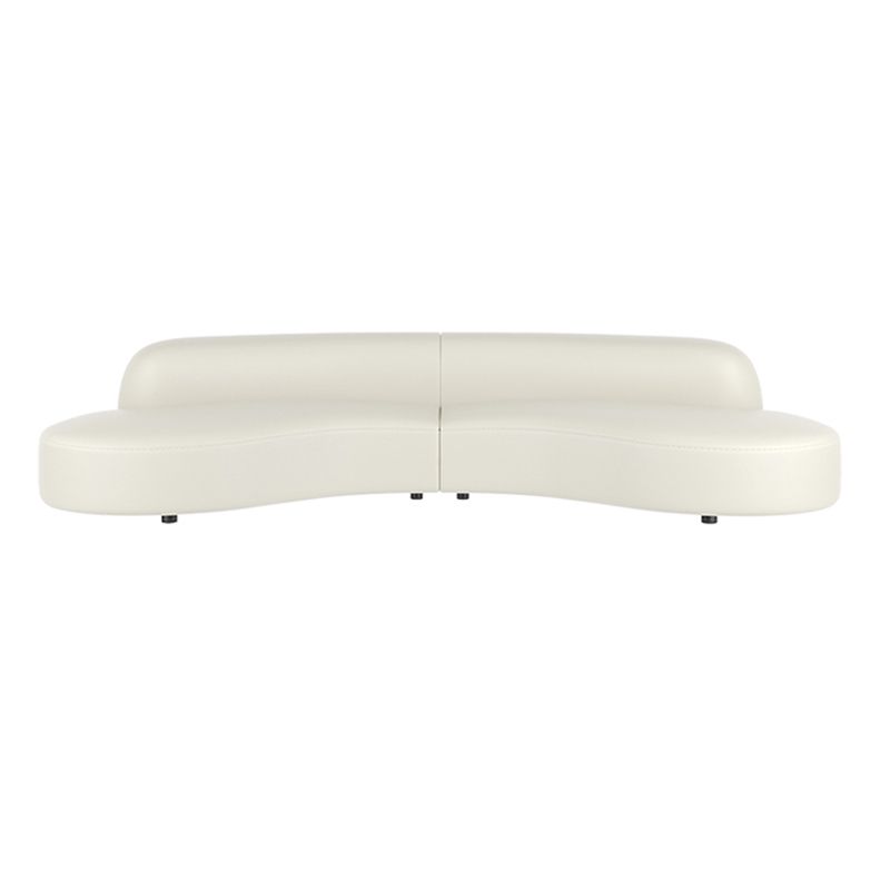 White Sectionals Stain-Resistant Sectional Sofa for Living Room