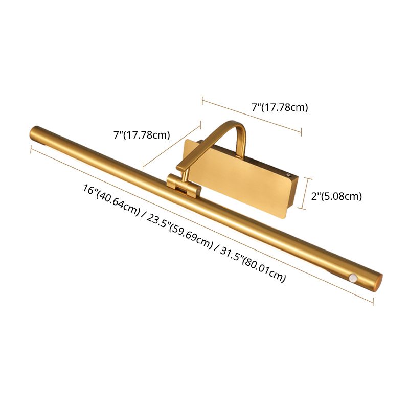 Style de style minimaliste moderne Flush Mount Murce Sronce Lampes murales en métal pour salle de bain