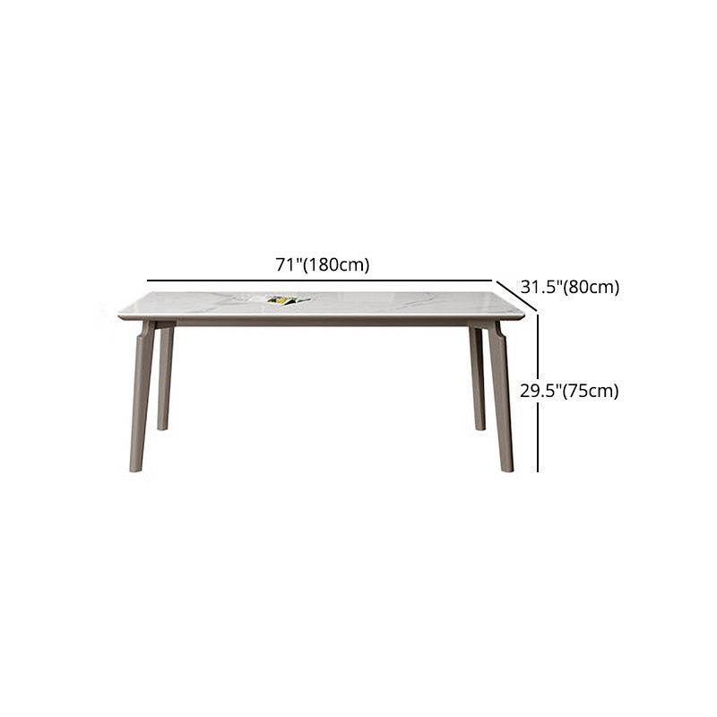 Modern 1/3/4/5/6 Pcs Dining Chairs Set Sintered Stone Dining Room Set