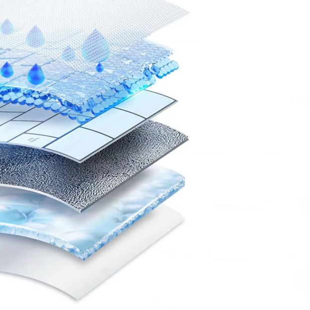 Square Peel and Stick Backsplash Modern Plastic Peel and Stick Backsplash