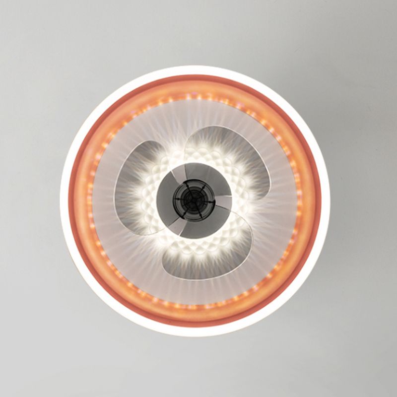Acrylkreis Deckenventilator Leuchte Leuchte Makkaron LED Flush Mount Leuchte für Schlafzimmer