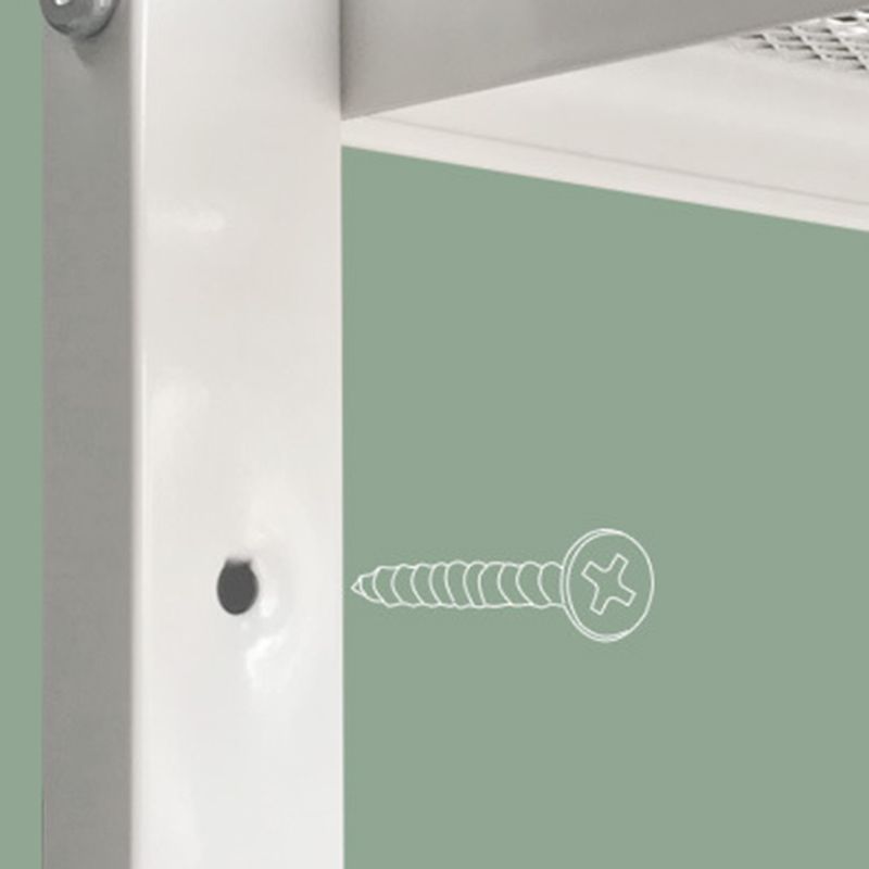 57.87 "H Bücherregal Industriestil Stahl 4 Regale Regal für Heimbüro