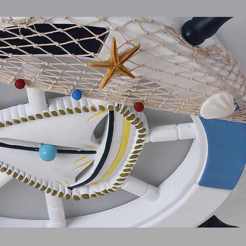 Children's room Ceiling Light Fixture Boy Bedroom Study Mediterranean Style Kindergarten cCartoon Helmsman Creative Lamps