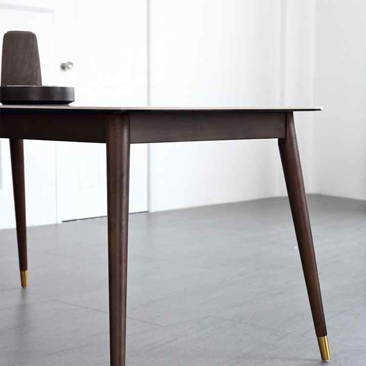 Glossy Gray Dining Table Set 1/4/5/7 Pieces Dinette Set with Wooden Chairs