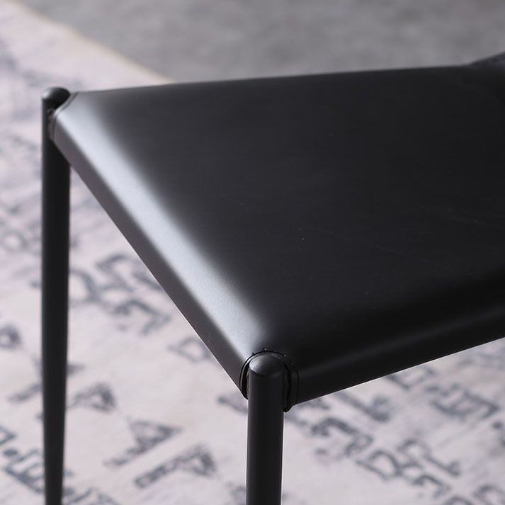 Leather Dining Side Chairs Modern Indoor-Outdoor Chair for Home