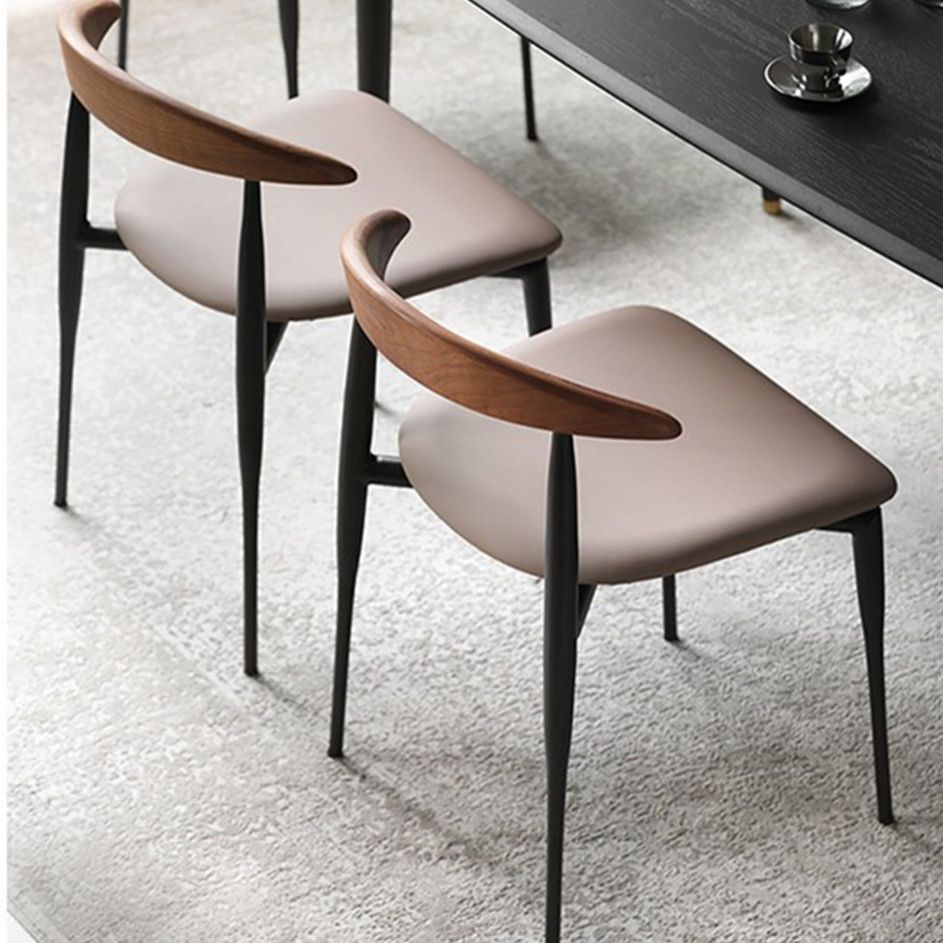 Sedie da pranzo della metà del secolo sedia da pranzo aperta in legno per uso domestico