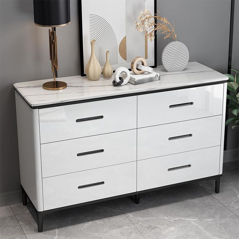 Contemporary Bedroom Storage Chest Stone Chest with Black Legs
