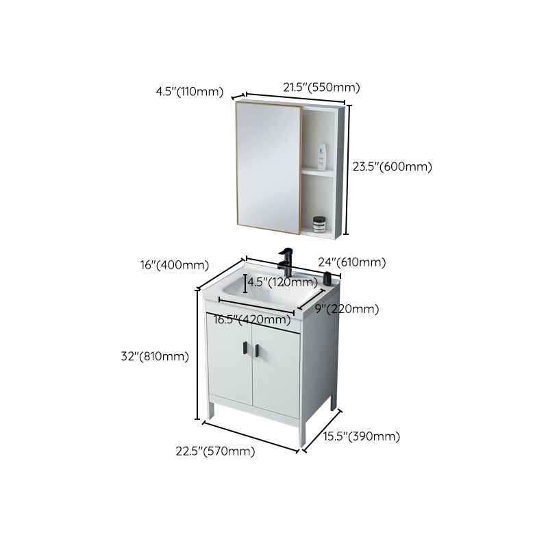 Aluminum Bathroom Vanity Modern Bathroom Vanity Set for Bathroom