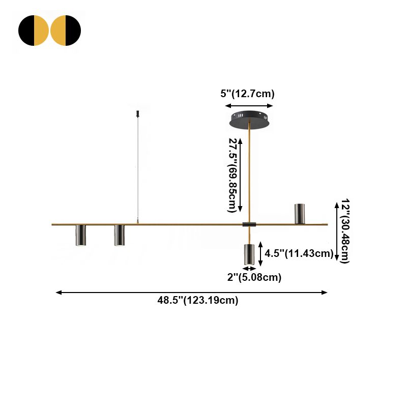 Lámpara de cocina de la mesa de comedor de estilo moderno lámpara colgante de cocina LED