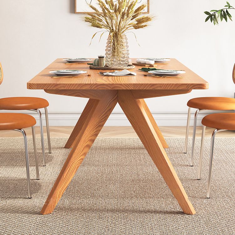 Rectangle Dining Set 1/2/5 Pcs Solid Wood Dining Table and Chairs