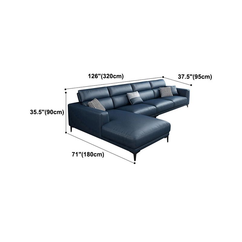 Adjustable Sectional 35.43" H Stain Resistant Square Arm Sectional