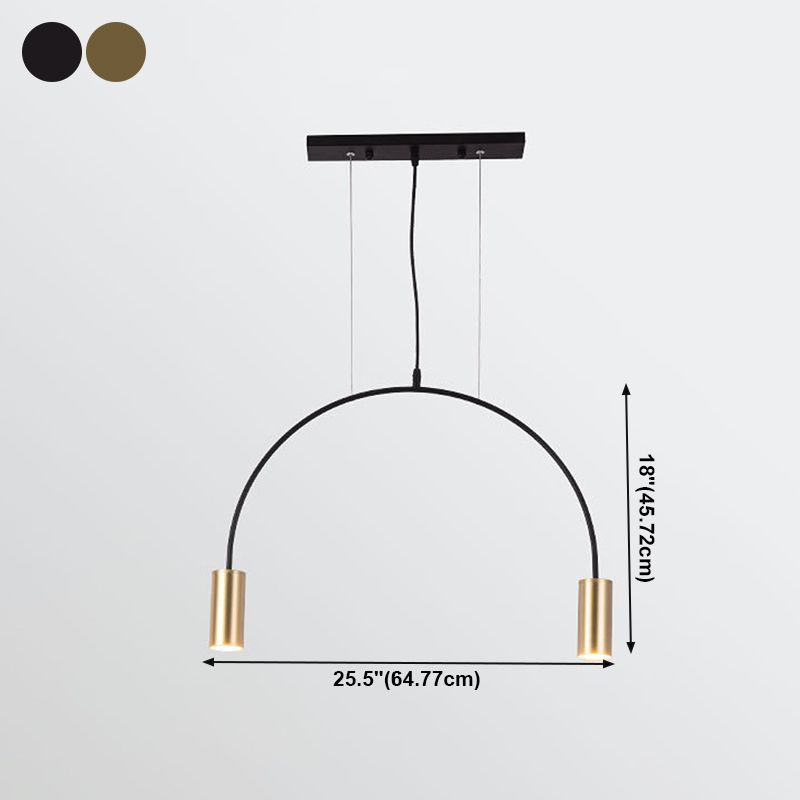 Cylinder Island Lighting Fixtures Contemporary Metal Island Light Fixtures for Kitchen