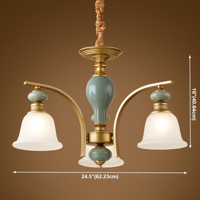 Modern Creative Hanging Pendant Light Glass Geometric Chandelier for Dining Room