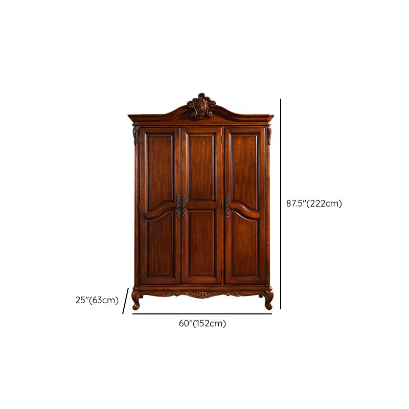 French Country Style Wardrobe Armoire Wood Wardrobe for Bedroom