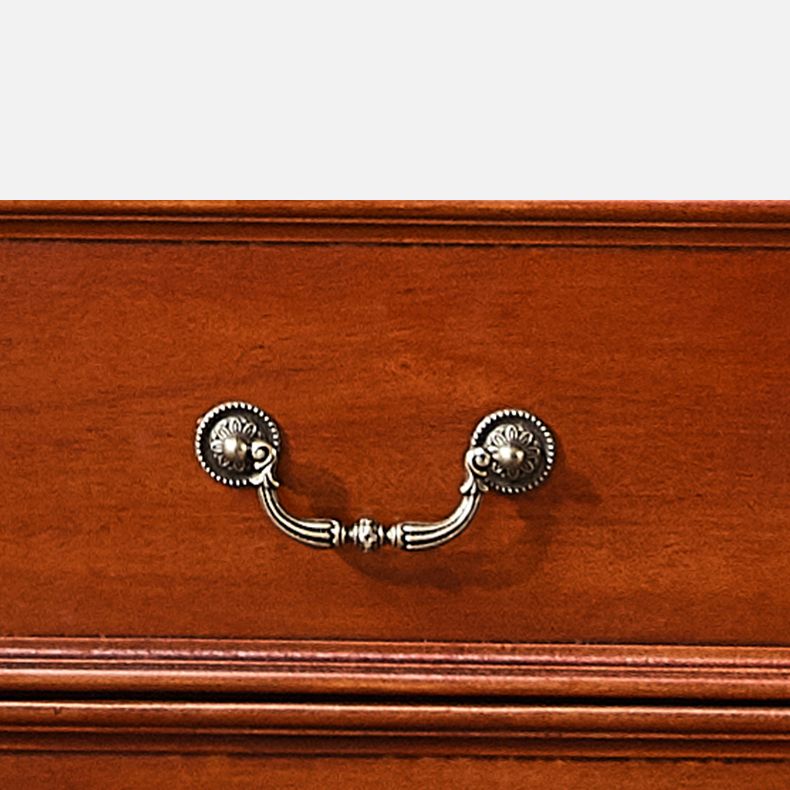 Traditional Birch Wood Storage Cabinet with Hinged Door Matte Finish Cabinet for Home