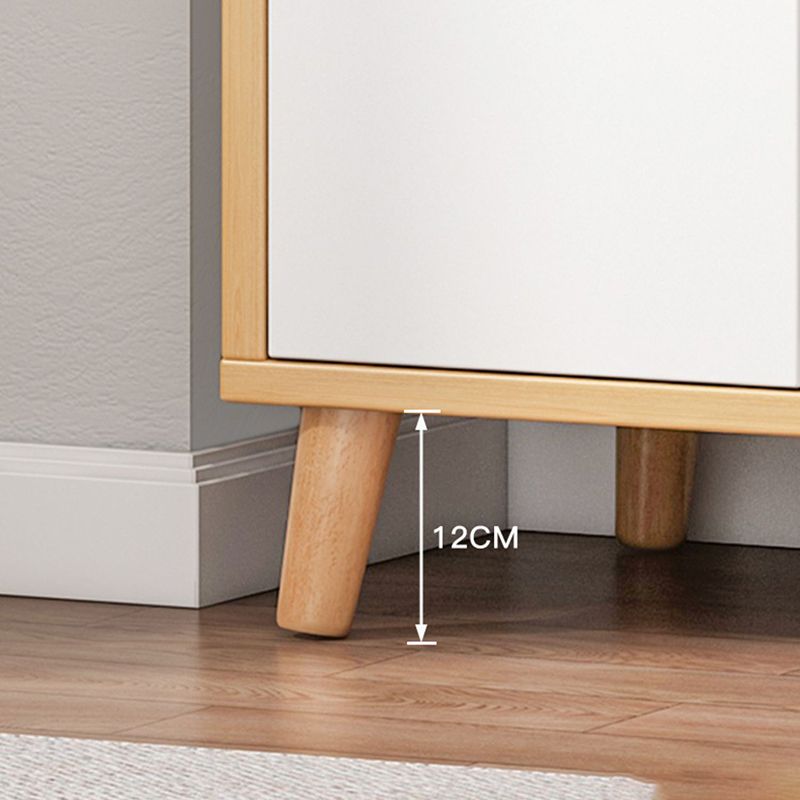 Engineered Wood Bookcase Standard Contemporary Bookshelf with Drawers