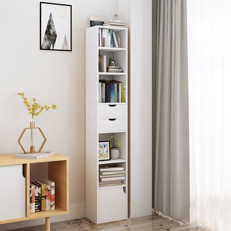 Closed Wooden Bookshelf Modern Minimalist Home Corner Bookcase