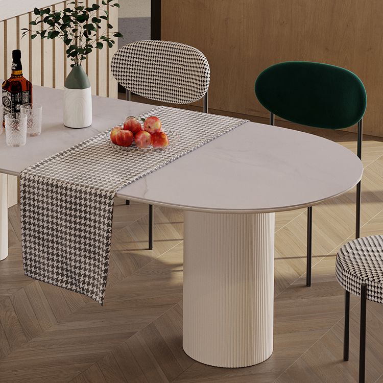 Free Form Dining Table for Home Modern Dinette Table with 3 Legs
