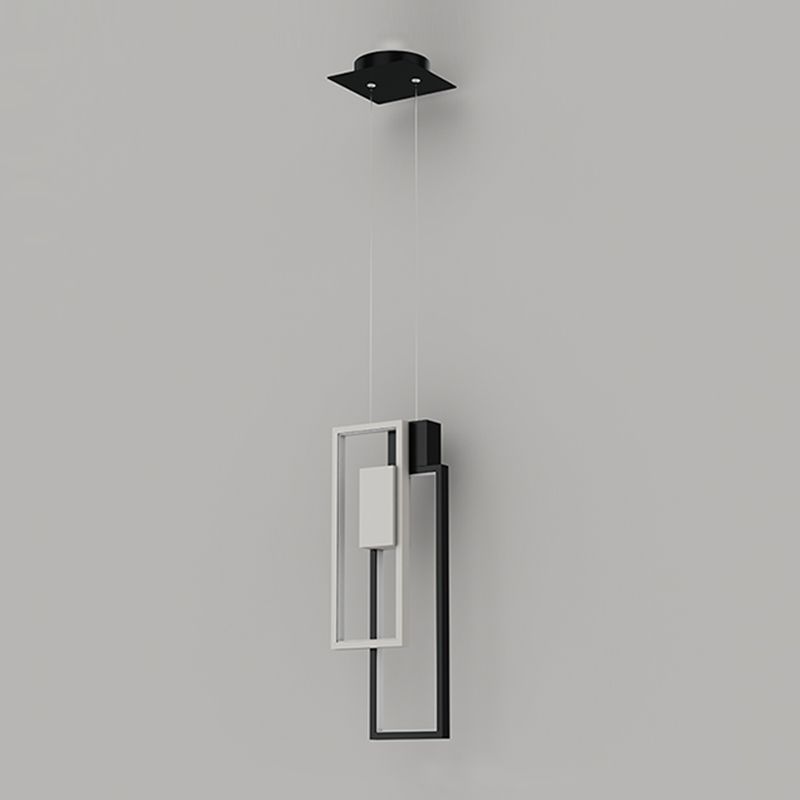 Zeitgenössischer Stil Rechteck Form Pendelleuchten Metallhängelampen