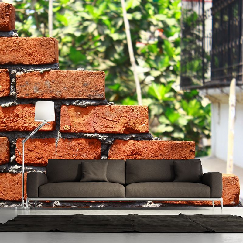 Soft Coor Brick Wall Mural Industrial Wallpaper Whole Wall Decor for Decoration