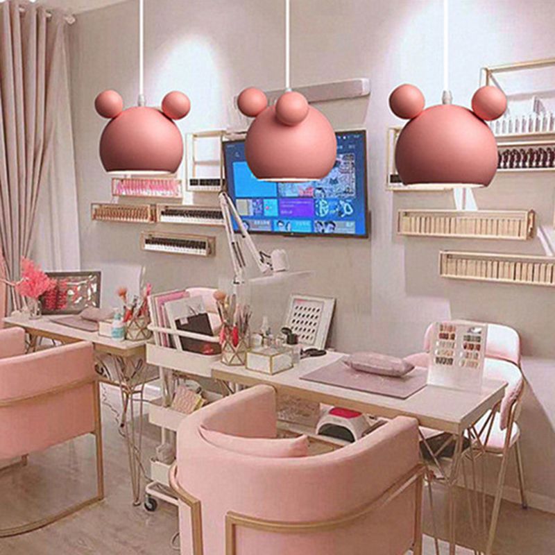 Aione a pendente a semicerbaro Sottonatura in stile minimalista in metallo il ciondolo di illuminazione