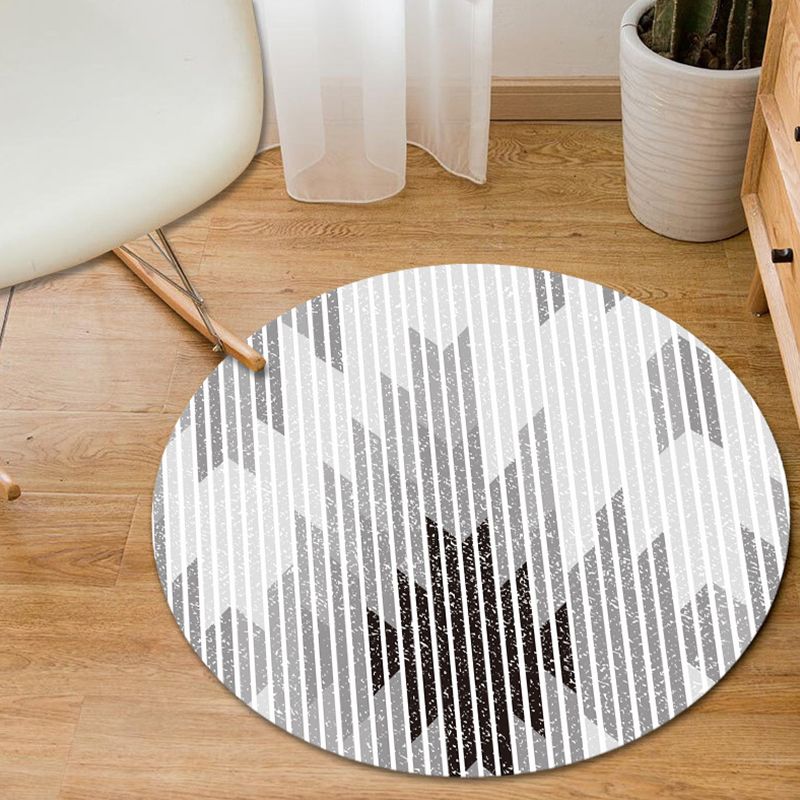 Modern Home Decor Rug Multi-Color Geometric Area Carpet Polypropylene Easy Care Machine Washable Rug