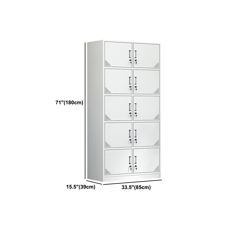 Modern Style Metal Wardrobe White Colour Wardrobe Closet for Home