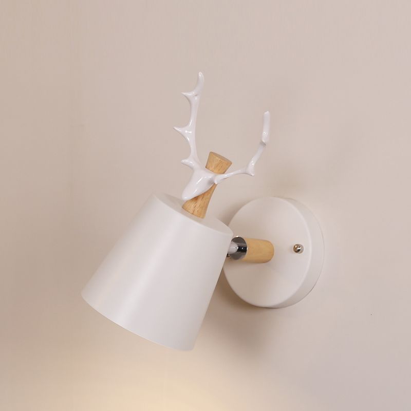 Modern Style Cylinder Sconce Light Fixtures Metal 1 Light Wall Mounted Lamps