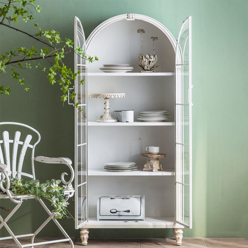 Contemporary Side Board Pine Sideboard Cabinet with Doors for Kitchen