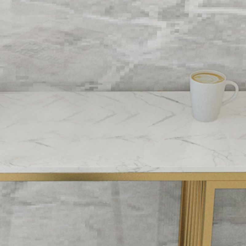 Modern Style Bar-height Table Gold Base Bar Table for Kitchen