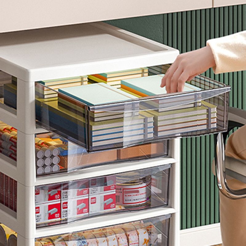 Modern Plastic File Cabinet Storage Drawers Filing Cabinet for Office