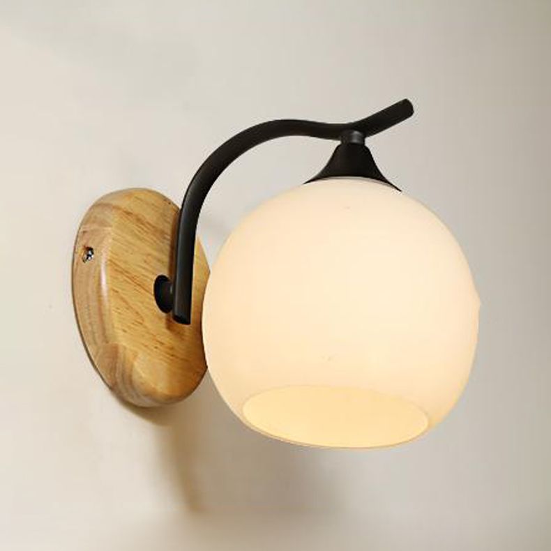 Éclairage de paroi en bois géométrique Appiculture de lumière murale beige minimaliste