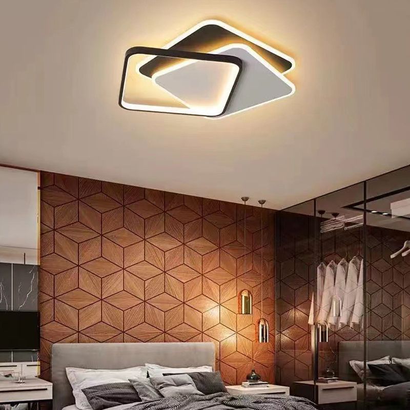 Metalen Geometrisch Plafond Lamp Armatuur Moderne Stijl LED Plafond Mount Light Fixture