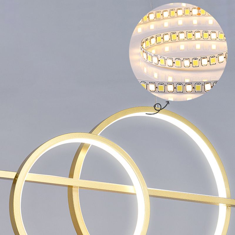 Black / Gold Contemporary Ceiling Pendant Fixture Metal and Glass Kitchen Island Light