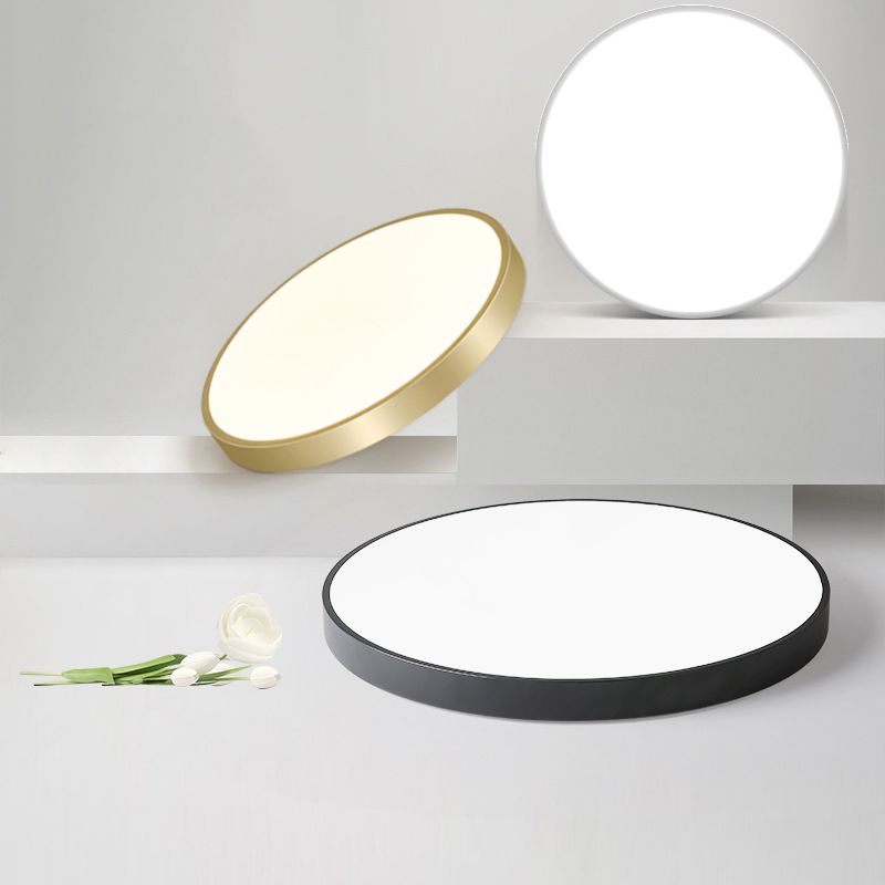 1-Light Round Flush Ceiling Lamps Modern Style Acrylic Flush Mount Ceiling Lighting Fixture