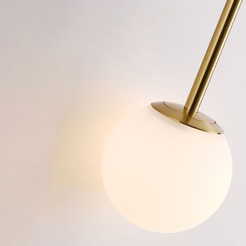 Nórdica Media de metal pared de pared de dorada de oro con vidrio para sala de estar