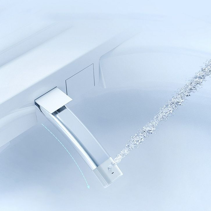 Contemporary One Piece Flush Toilet White Toilet for Bathroom