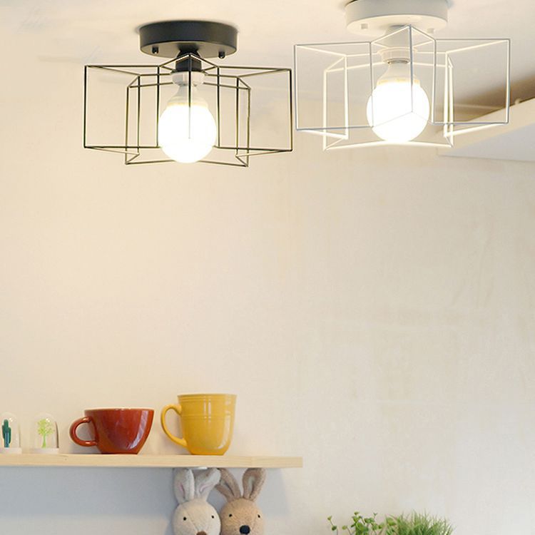 Metal Star Ceiling Light Fixture Minimalist Aisle Ceiling Mount Light Fixture