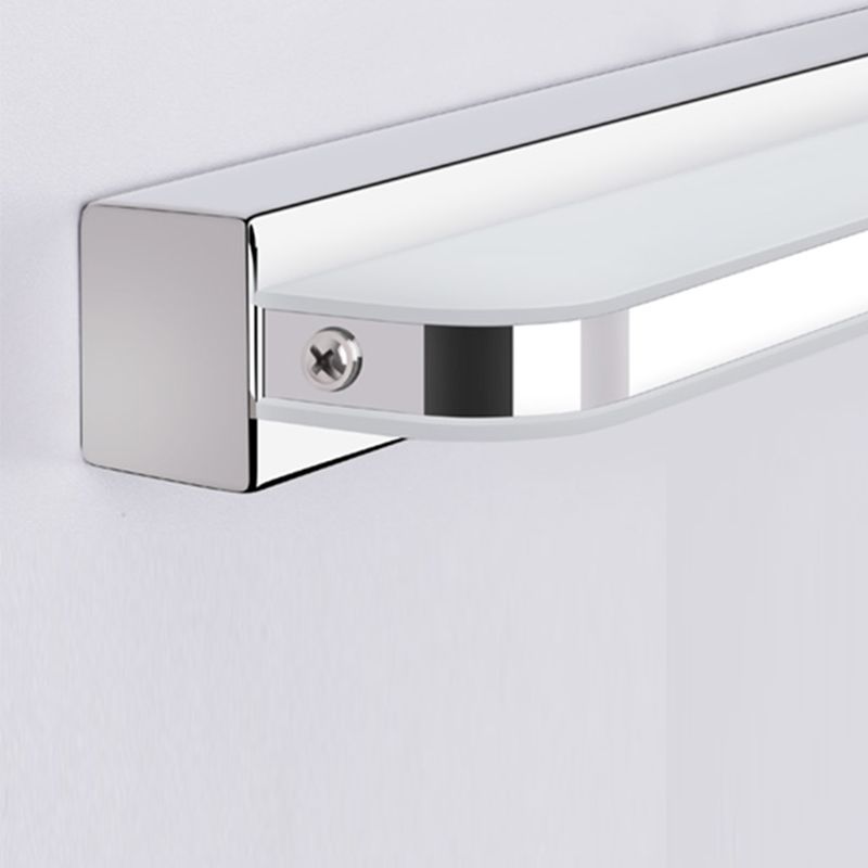 Silver Modern Simple Mirror Light Nordic Metal LED Mirror Lamp Fixture for Bathroom
