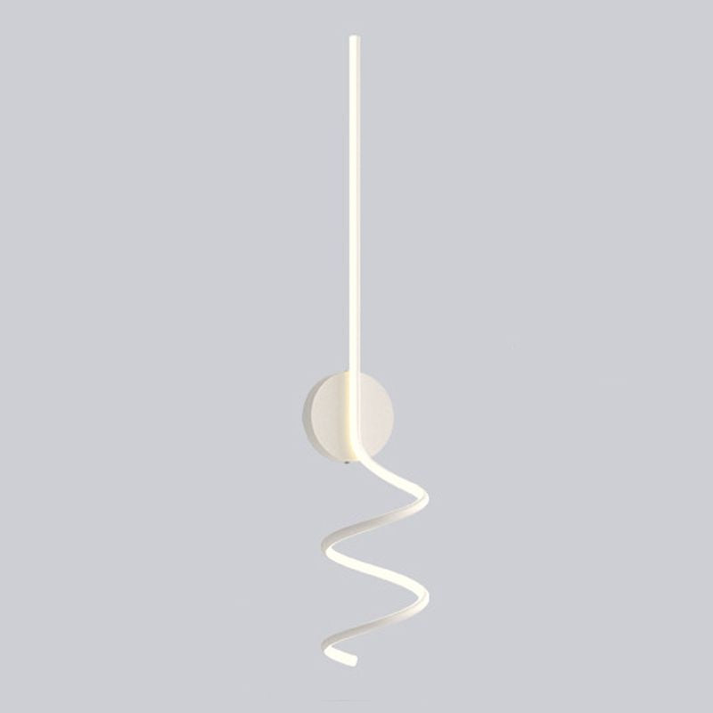 Moderno conciso conciso a parete a parete in alluminio sconde a parete lineare con ombra silicone