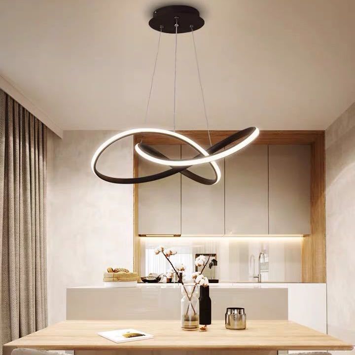 Lampada a sospensione a sospensione contemporanea a pendente a sospensione Twist per ristorante