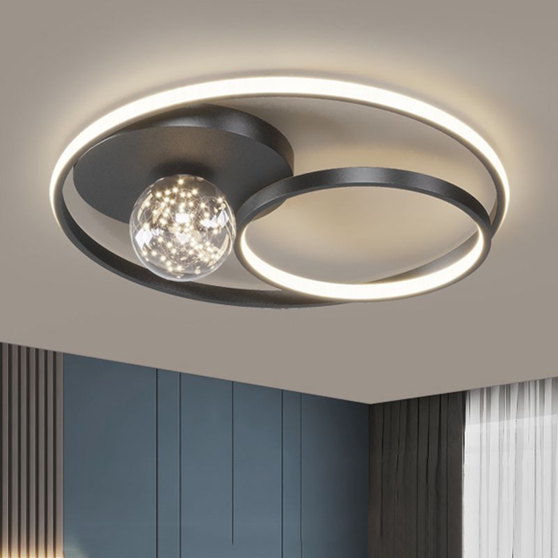 Rond métal LED encastré lampe unique chambre nouveau luminaire encastré moderne