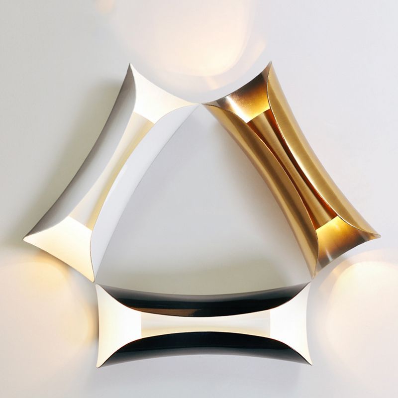 2-Lights Metal Simplicity Wall Lamp Post-modern Style Dining Room Aisle Wall Mounted Light