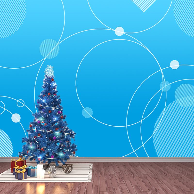 Mural Wallpaper Geometry Illustration Environment Friendly Bedroom Wall Mural