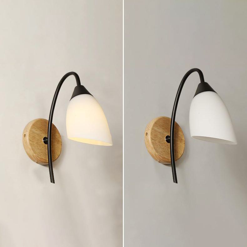 Éclairage de paroi en bois géométrique Appiculture de lumière murale beige minimaliste